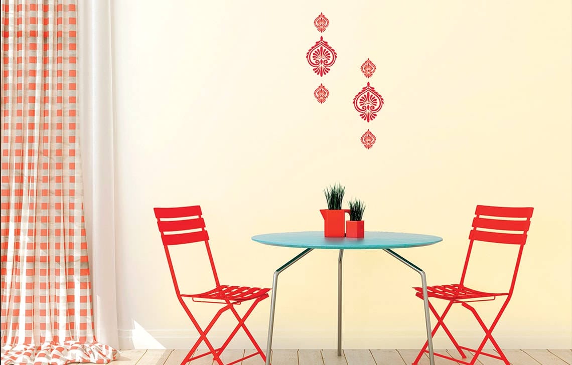 Asian Paints Wall Stencil Design Oyster